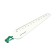 Plastic line 12 cm "dinosaurus", green