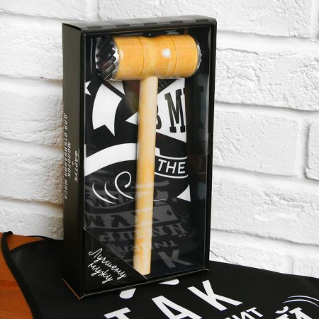 Gift set "Best Husband": apron, hammer for meat-9