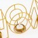 Summary of the metal desktop "Home", 13.5 x 42 cm, gold
