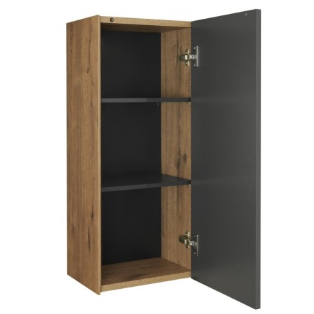 Cabinet of hinged Aquaton Soho, color of oak vellington, graphite software-1