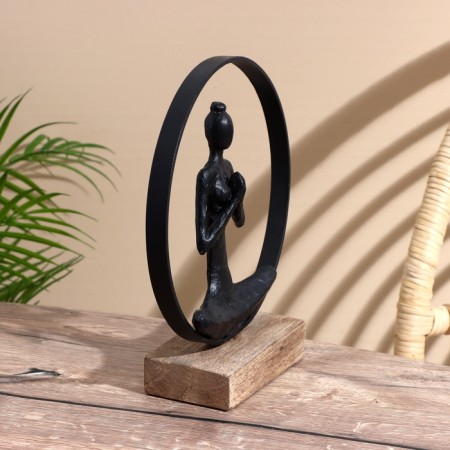 Souvenir "Yoga" Polim. Smol, mankid tree 23x10.5x27 cm-2