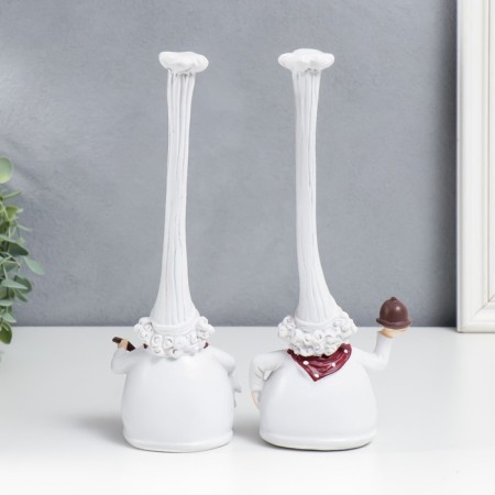 Polystone souvenir "Squeezed chef in long caps" set 2 pcs 27x11.5 cm-2
