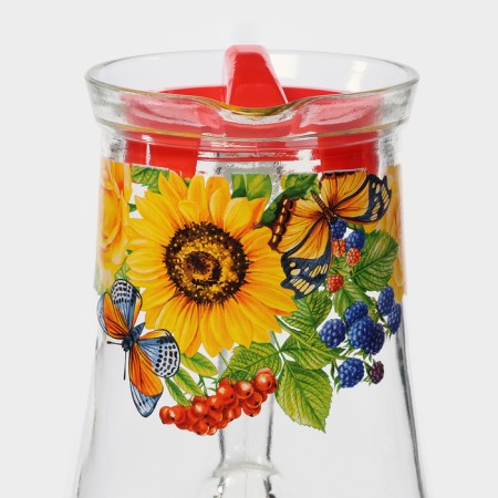 Art. - 1200/48SL Bench 1.2 l with a lid, flowers and berries 1200/48SL-1