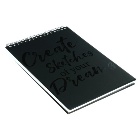 Sketchpad A5+, 40 sheets on the crest of the "horse", solid cover, matte lamination, an offset block 120 g/m2-3