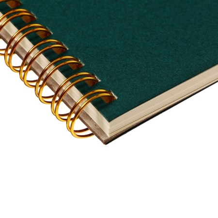 A5 business test, 60 sheets in the PragMatic cage, cardboard cover, tinted block 80g/m2, green-3