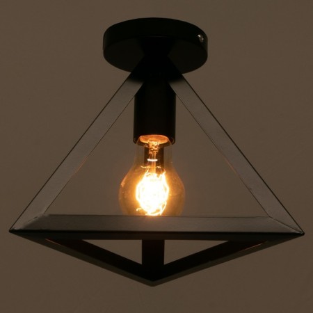 Lamp "Pyramid" 1HE27 40W Black 23x23x20 cm-2