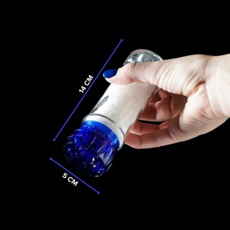Mill for spices, plastic mechanism, 115 ml (45-80 gr), blue color-1