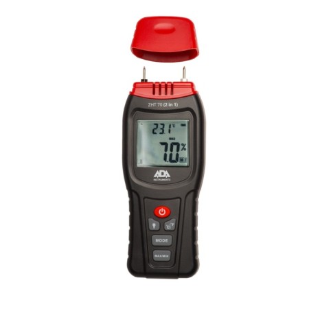 ADA ZHT 70 moisture and temperature meter, contact, 2 in 1, village/building materials. 70/2.4 %-3