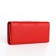 Women's wallet on magnets, red color