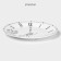 Book of New Year's share "Fairy Tale", d = 20.5 cm, porcelain, white color