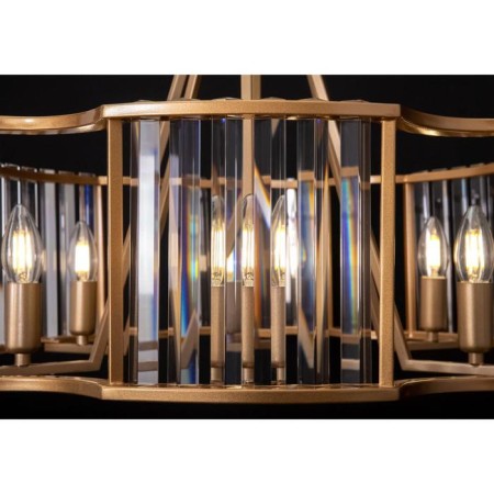 Suspension lamp Maytoni Mod087PL-06G, 6HE14, 40W, 60x60x99 cm, Color Gold-1
