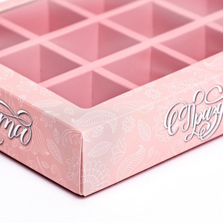 Box for 12 sweets, "March 8" 19 x 15 x 3.6 cm-2