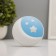 Nightlight "Month with the Gresting" 1W LED light sensor 8.5x8.5x7cm