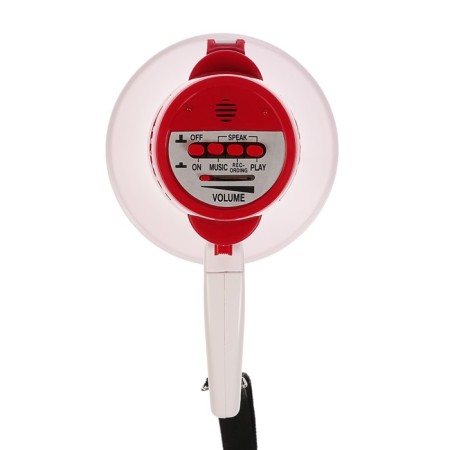 Megaphone manual RAD-01, 15 W, range up to 200 m, recording 10 sec, 3 modes white-3