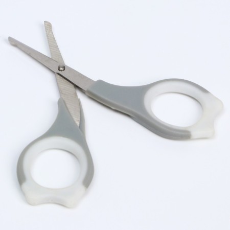 Children's manicure set (scissors, kniper, saw), gray color-3
