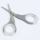 Children's manicure set (scissors, kniper, saw), gray color