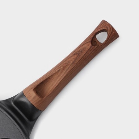 Slogo-owner cast-shaped “smiles”, d = 26 cm, handle Soft-Touch, black color is black-5