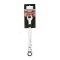 Combined rattling key Matrix 14864, CRV, articulated, mirror chromium, 12 mm