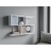 Wall shelf, 780 × 196 × 520 mm, white color