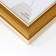 Photo frame plastic 10x15 cm "Small mesh" gold with double gold stroke 18.3x13.5 cm
