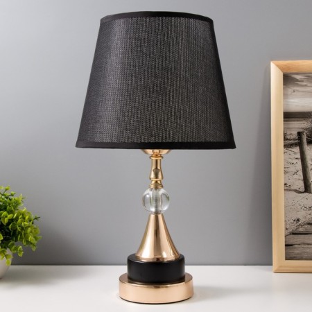 Martha table lamp E27 40W Black-gold 22x22x40 cm Risalux
