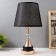 Martha table lamp E27 40W Black-gold 22x22x40 cm Risalux