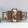 Photo frame plastic in 4 photos 10x15 cm "pattern" gold 35x61x2 cm