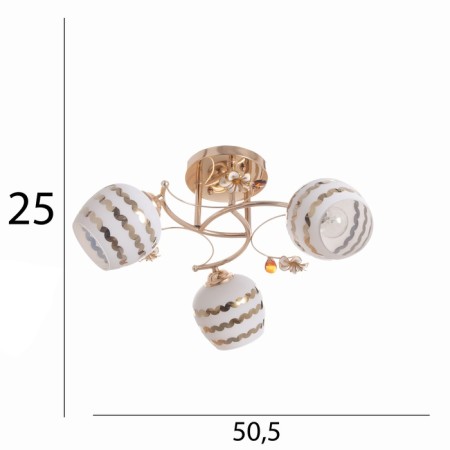 Vivian chandelier 3x40W E27 Gold Model: 2612358-4