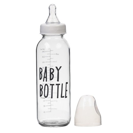 Baby Bootle glass flaps for feeding, classic throat, 250 ml., From 3 months.-3