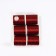 Metallized thread, 91 ± 1 m, 6 pcs, red color