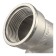 STOUT SFT-0016-000114, 1 1/4 ", external/internal thread, with emphasis, nickel. Brass