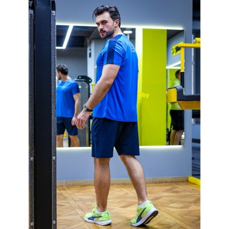Sports T -shirt male ise, size 52, blue color-4