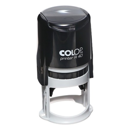 Equipment for round printing automatic Colop Printer R40, diameter 41.5 mm, with a lid, black body-6