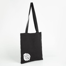 A chopper bag without a zipper, without lining, black color