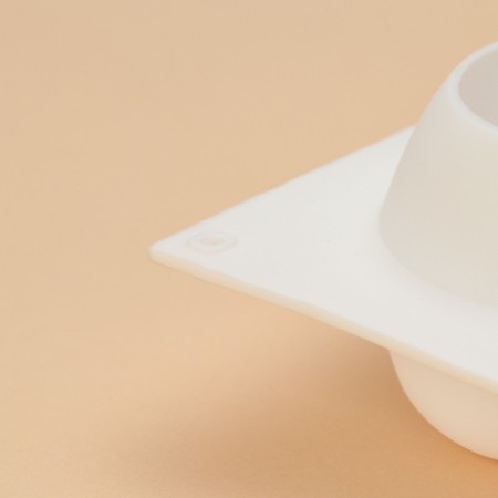 Form for mousse desserts and baking of the apple, silicone, 29 × 17 × 5.5 cm, 6 cells (d = 6 cm), white color-5