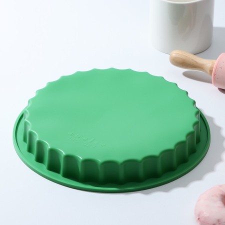 Baking shape of the share "Circle. Bend ", silicone, d = 22.5 cm, color mix-2