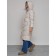 Coat insulated winter feminine, size 42, color light gray