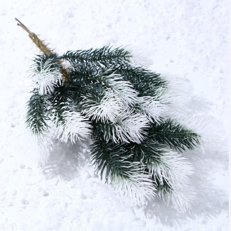 Decor "Branch of a snowy spruce"-4