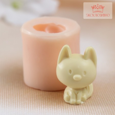 Mold silicone "cat" 2x2x3 cm