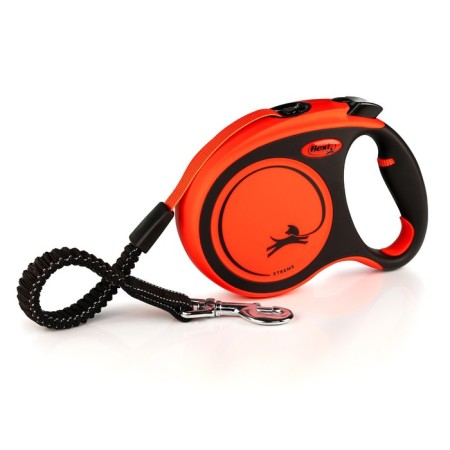 Roulette FLEXI XTREME TAPE L (up to 15 kg) tape, 5 m black/orange