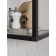Hinged shelf 600, 600x250x360, black muar/Metropolitan Gray