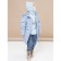 Coat for girls, height 98 cm, gray color