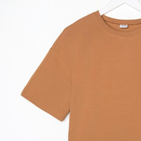Women's T-shirt Minaku Oversize Fit: Sand color, river 52-5