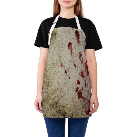 Apron of a kitchen with a photocrint "Blood palm", adjustable, size OS