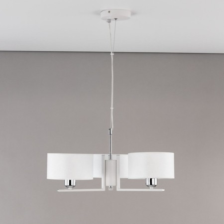 Suspended chandelier Citilux "Tilda" CL469130, 55x55x30 cm, 3x75W, E27, white color-11