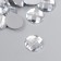 Decor for creativity plastic "Rhinestones Round. Transparent" set 25 pcs 1.6x1.6 cm