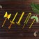 Set of wooden souvenirs "Golden Weapon"