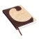 Diary of Leduced A5, 144 sheets "Courage", hard binding with foam rubber, artificial leather, pancake embossing, white offset 80 g/m², beige