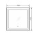 Mirror Comforty Square 75, LED lighting, contactless sensor, 75x75 cm