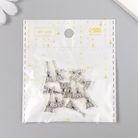 Decor for creativity Metal "Eiffel Tower" silver 2x0.9 cm-2
